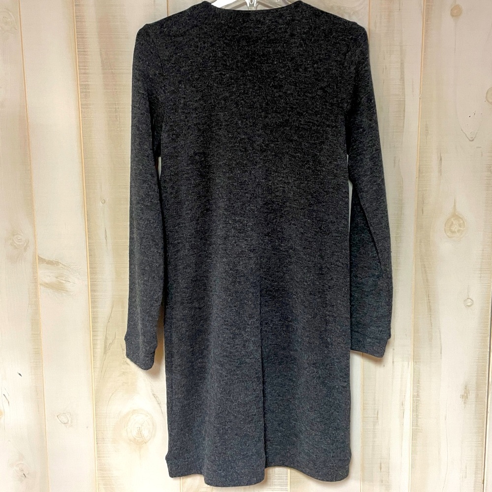 Michael Kors Gray Half Zip Sweater Dress Sz M - Picture 2 of 6